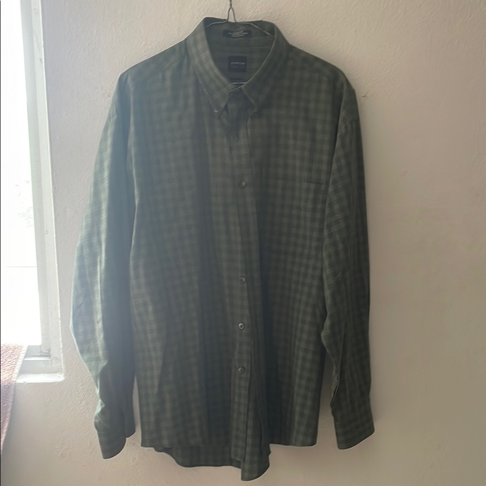 Men's Green Checkered Shirt